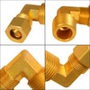 Everflow 1/2" O.D. COMP x 3/8" MIP Reducing 90° Elbow Pipe Fitting, Lead Free Brass C69R-1238-NL